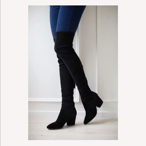Goodnight Macaroon- Over the knee suede boots